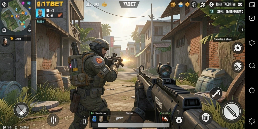 Screenshot gameplay 11TBET yang menunjukkan aksi pertempuran seru.