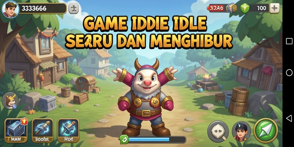 Gambaran gameplay menarik dari 333666, penuh aksi Idle.