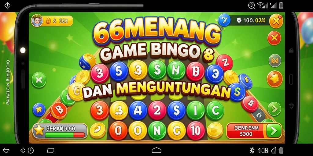 Tampilan gameplay seru saat bermain Bingo di 66MENANG.