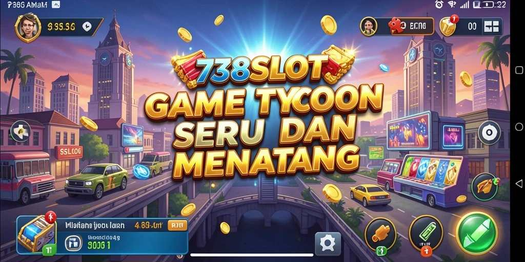 Screenshot gameplay menunjukkan keseruan mengelola kasino Tycoon.