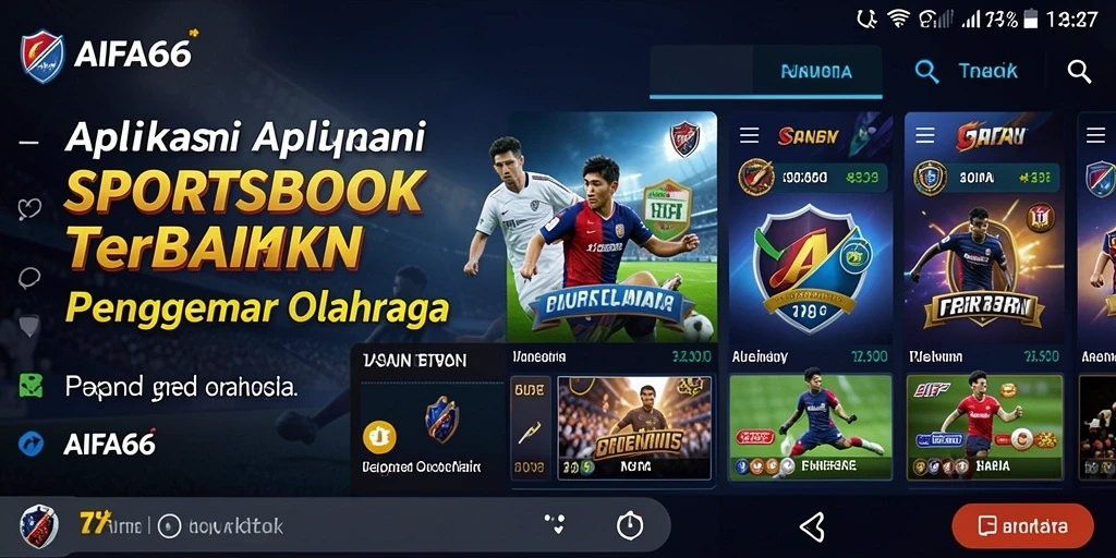 Screenshot AIFA66 menampilkan antarmuka taruhan olahraga yang menarik.