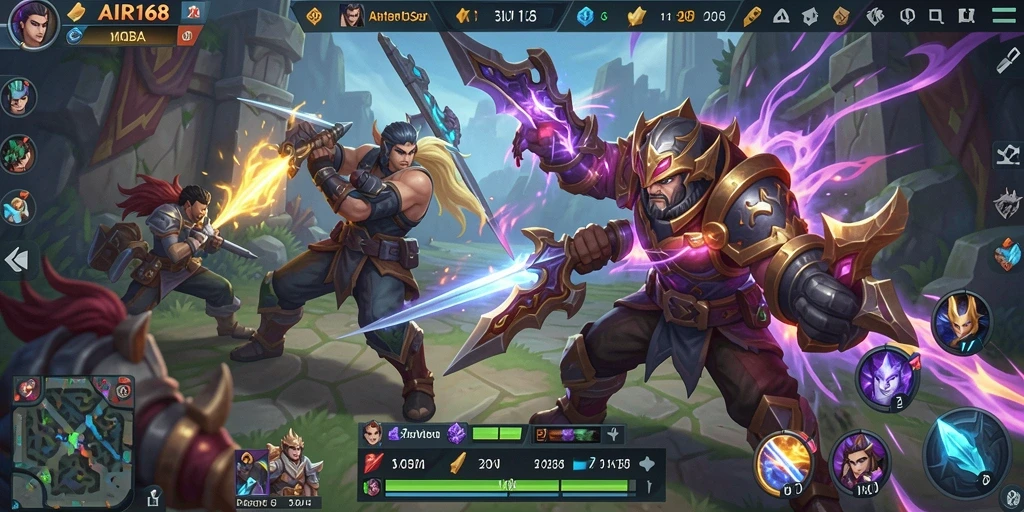Tampilan menarik gameplay seru di AIR168, penuh aksi dan strategi.