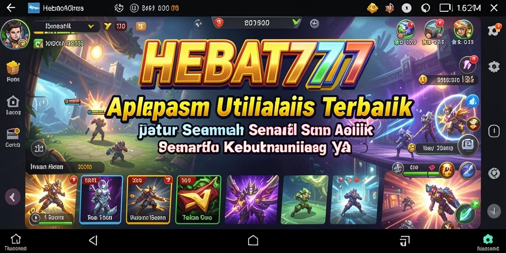 Screenshot HEBAT777 menampilkan antarmuka alat utilitas yang intuitif.