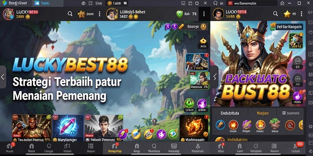 Tampilan gameplay menarik dan strategis dari LUCKYBEST88 yang memukau.