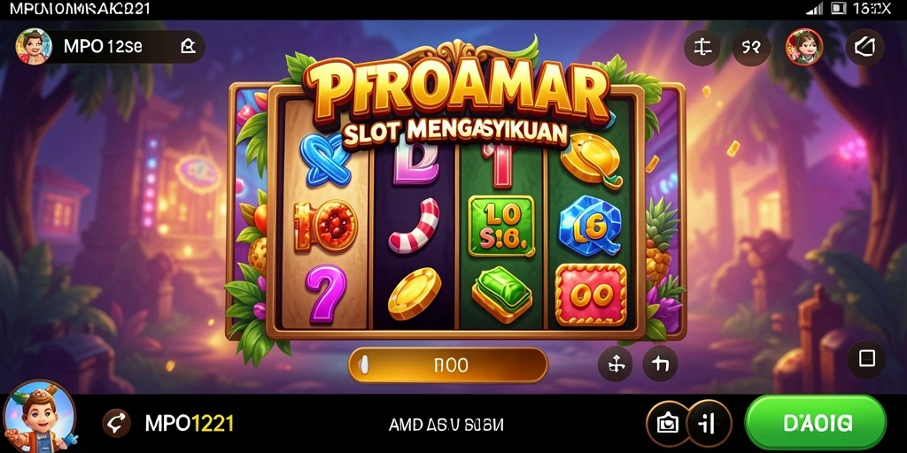 Tampilan menarik dari gameplay MPO1221 dengan tema slot yang menarik.
