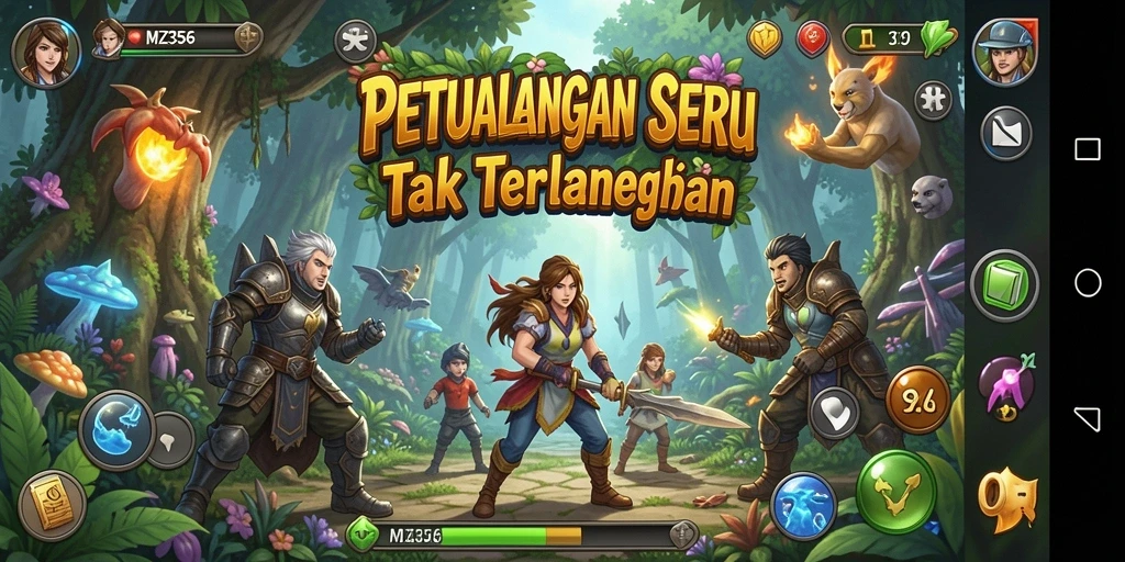 Tampilan gameplay MZ356 yang menakjubkan dalam dunia petualangan.