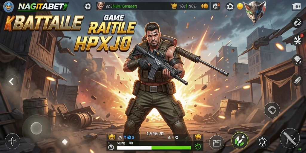 Gameplay NAGITABET yang seru dalam pertempuran Battle Royale.