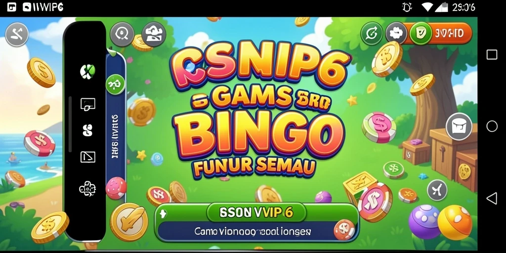 Screenshot gameplay RSNVIP6 menunjukkan suasana seru permainan Bingo.