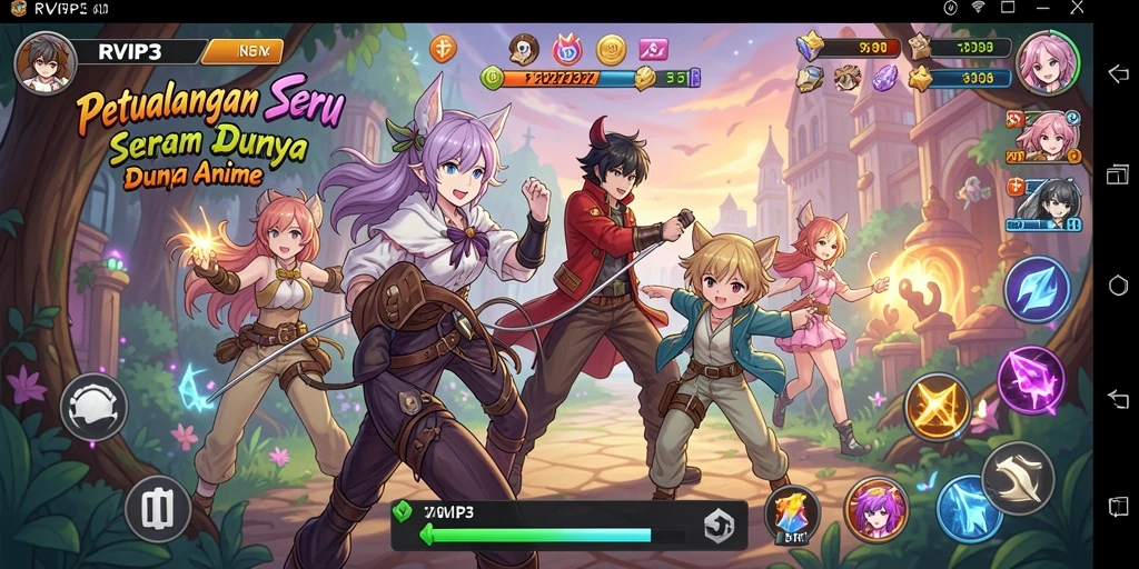 Tampilan menarik dari permainan Anime RVIP3 yang penuh aksi.