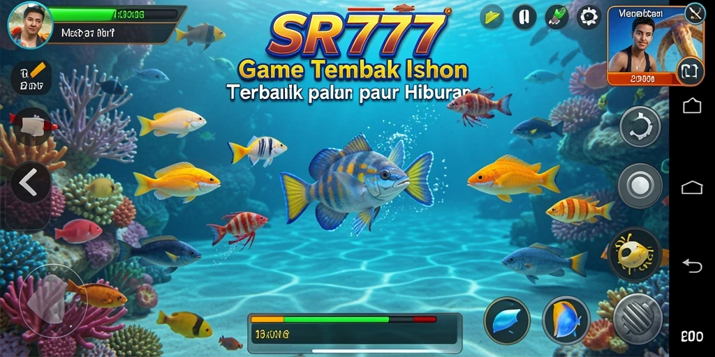 Screenshot gameplay SR777 menampilkan keseruan menembak ikan.