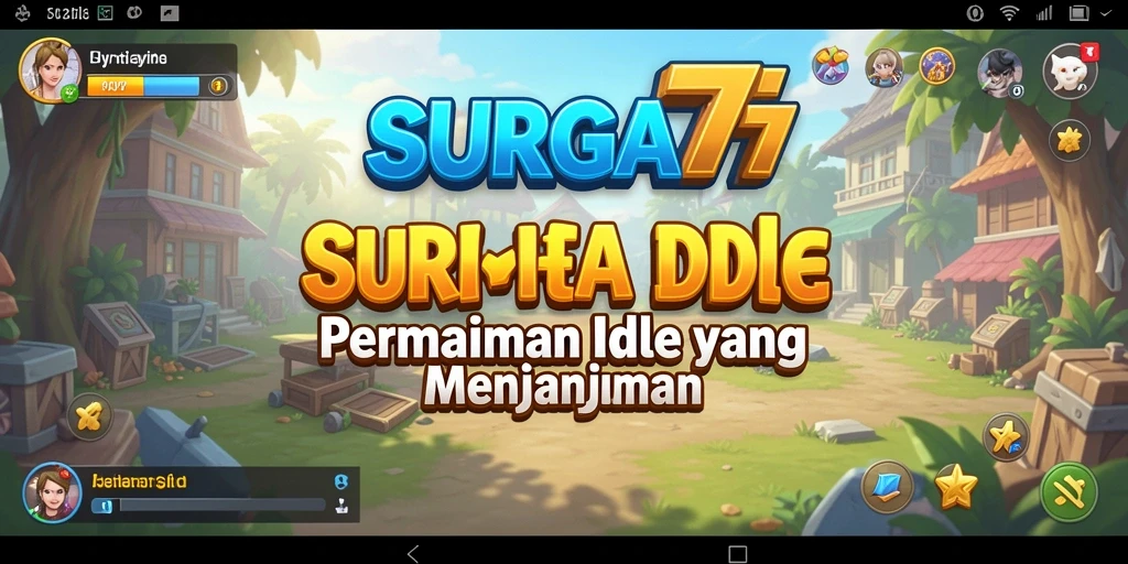 Tampilan menarik dari SURGA77 dengan gameplay Idle yang seru.