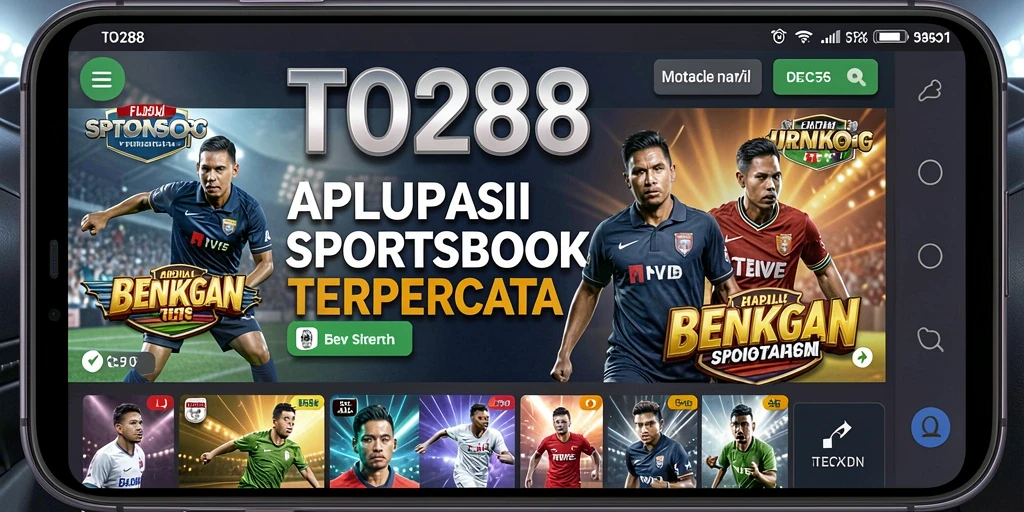 Tampilan antarmuka TO288 yang menarik saat bermain taruhan olahraga.
